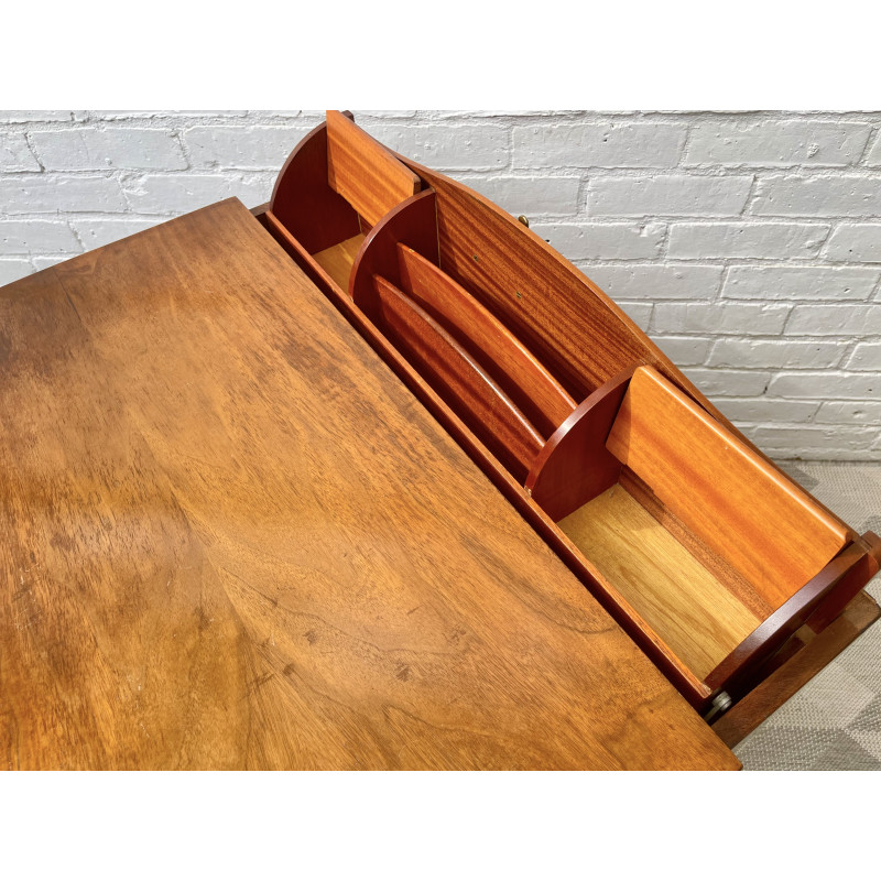 Vintage wood desk with 3 drawers, 1960s