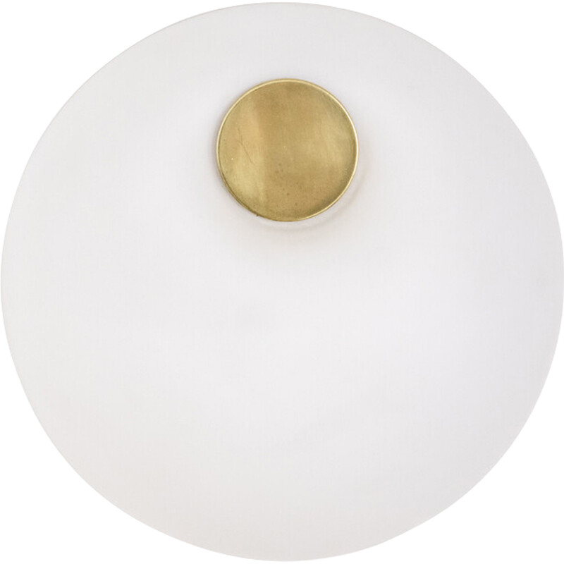 Vintage opaline wall lamp, 1970