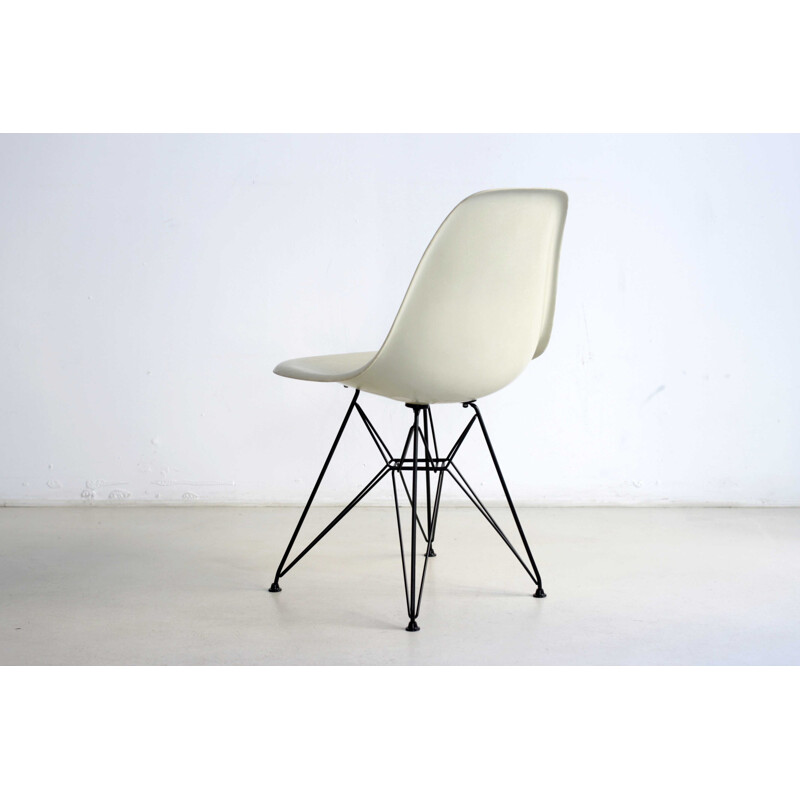 Lot de 4 chaises "DSR" beiges Herman Miller, Charles EAMES - 1950