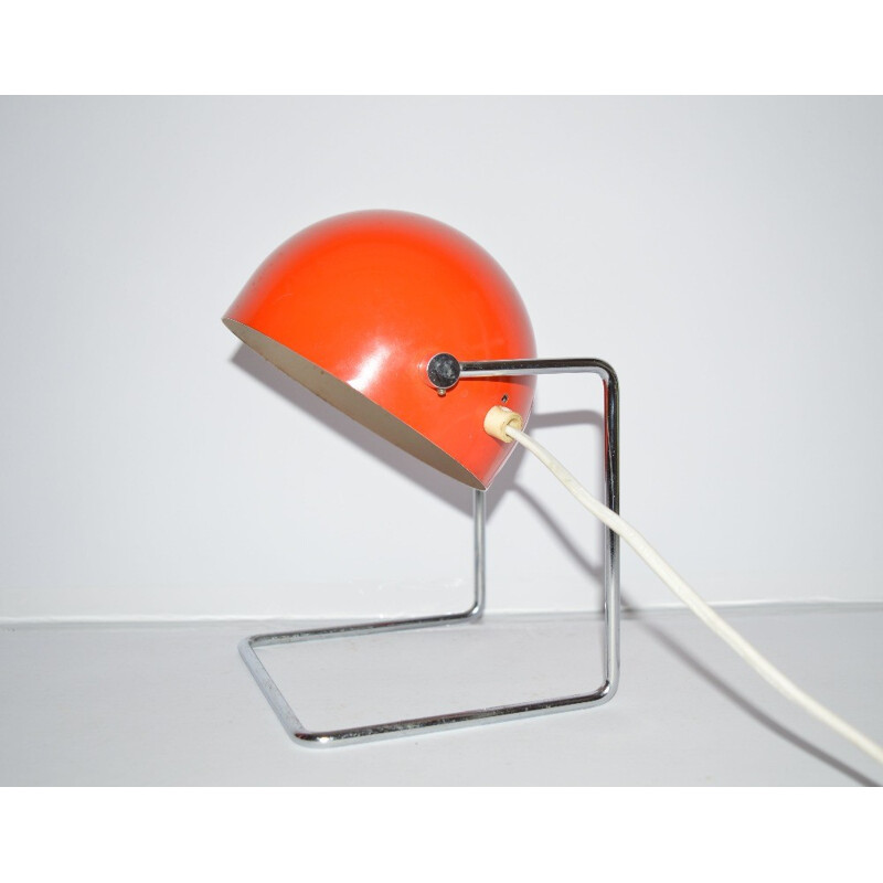 Napako mid-century red table lamp, Josef HURKA - 1960s