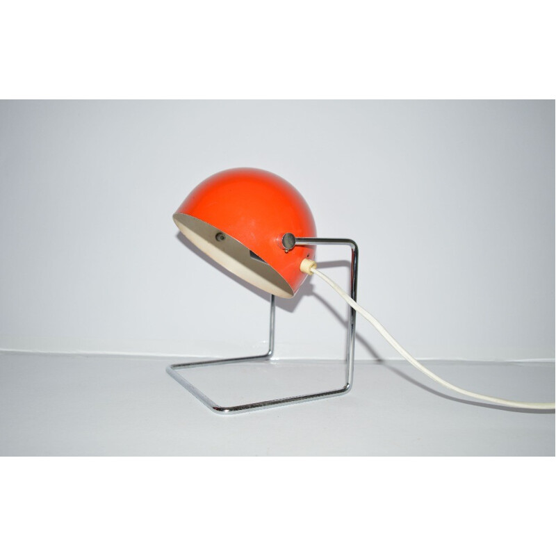 Lampe de table vintage rouge Napako, Josef HURKA - 1960