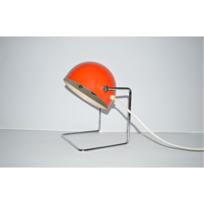 Napako mid-century red table lamp, Josef HURKA - 1960s