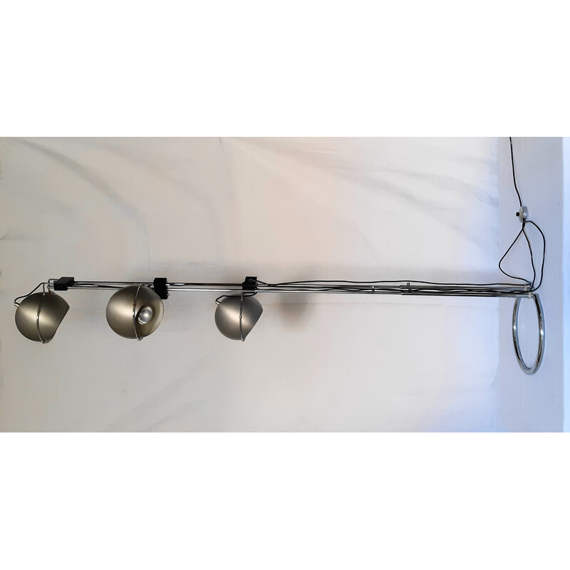 Vintage floor lamp with 3 globes "eyes-ball" by Goffredo Reggiani, 1970