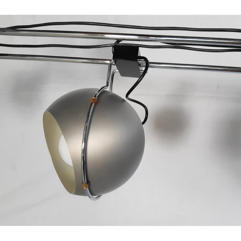 Lámpara de pie vintage de 3 globos "eyes-ball" de Goffredo Reggiani, 1970