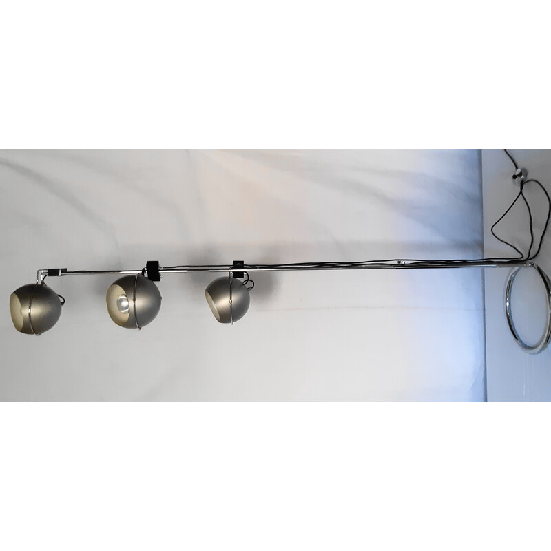 Vintage floor lamp with 3 globes "eyes-ball" by Goffredo Reggiani, 1970