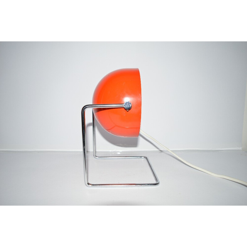Napako mid-century red table lamp, Josef HURKA - 1960s