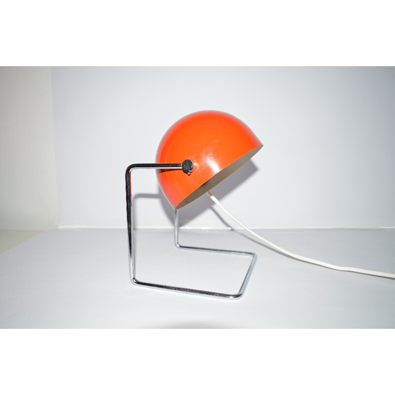 Lampe de table vintage rouge Napako, Josef HURKA - 1960