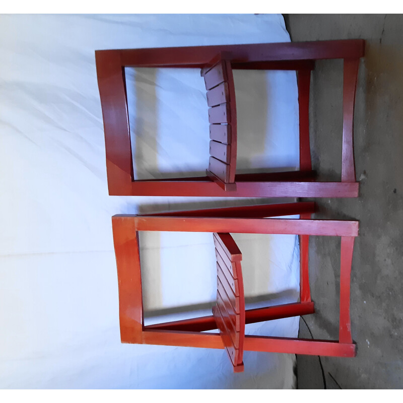 Pareja de sillas plegables vintage de Aldo Jacober para Alberto Bazzani, 1960