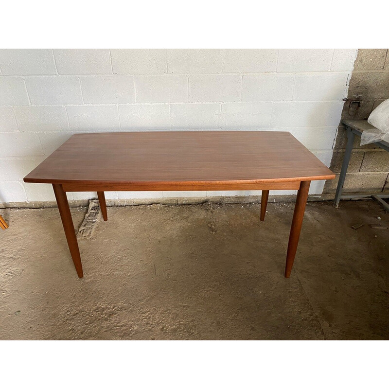 Scandinavian vintage teak and rosewood table, 1960