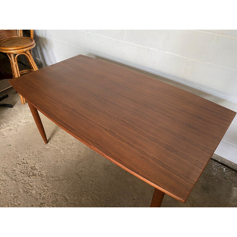 Scandinavian vintage teak and rosewood table, 1960