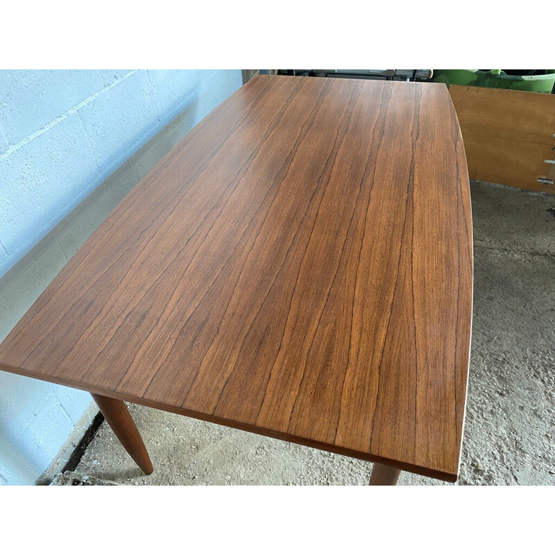 Scandinavian vintage teak and rosewood table, 1960