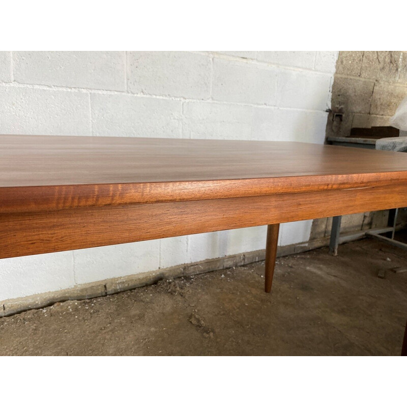 Scandinavian vintage teak and rosewood table, 1960