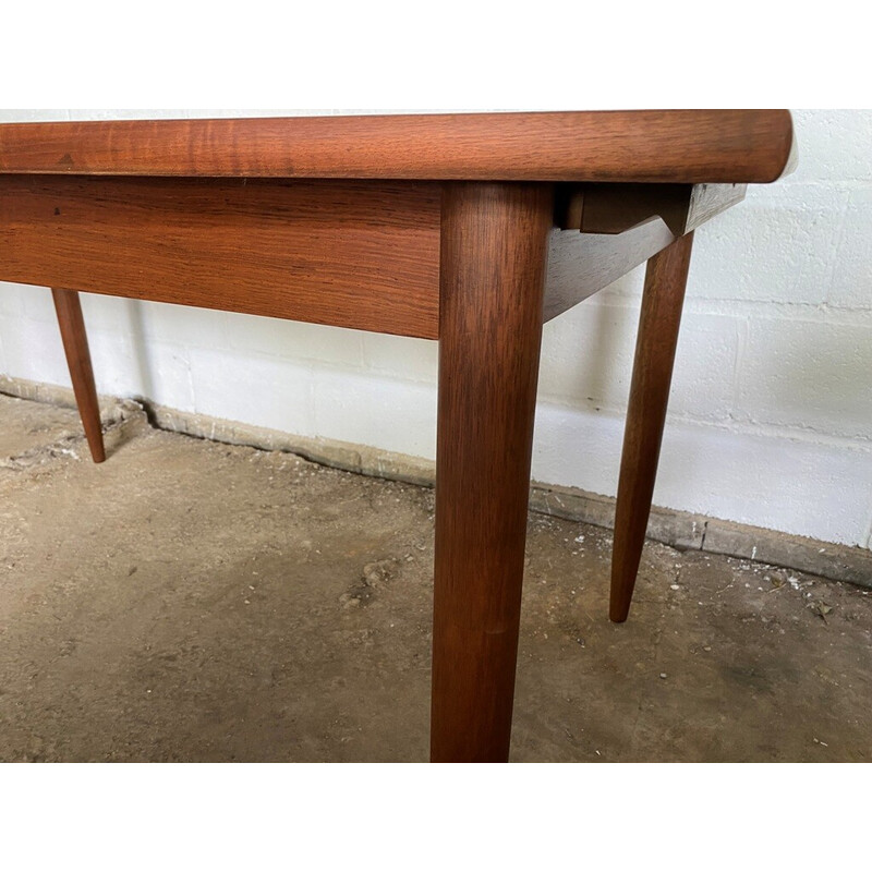 Scandinavian vintage teak and rosewood table, 1960