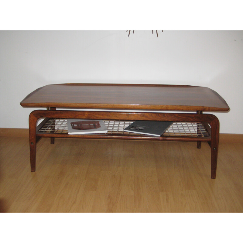 Scandinavian rosewood coffee table, Arne HOVMAND OLSEN - 1950s