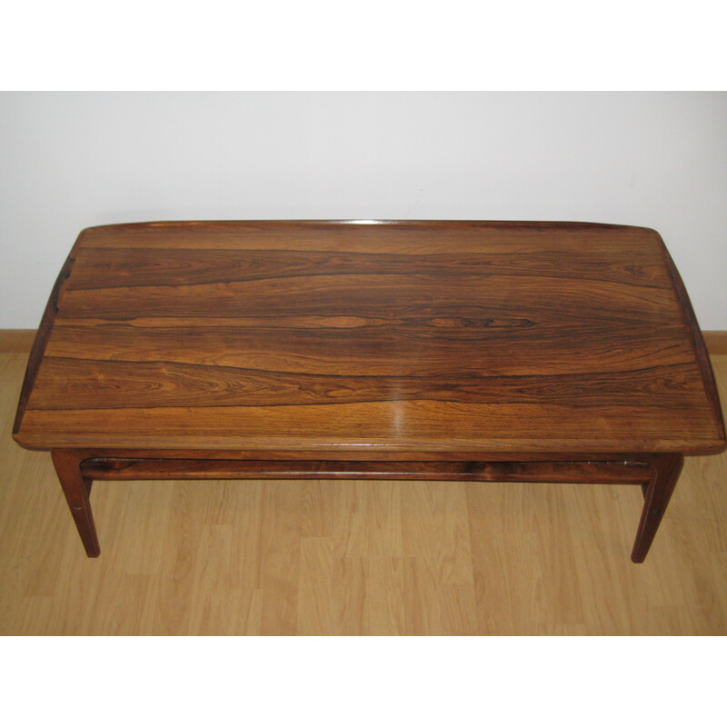 Scandinavian rosewood coffee table, Arne HOVMAND OLSEN - 1950s
