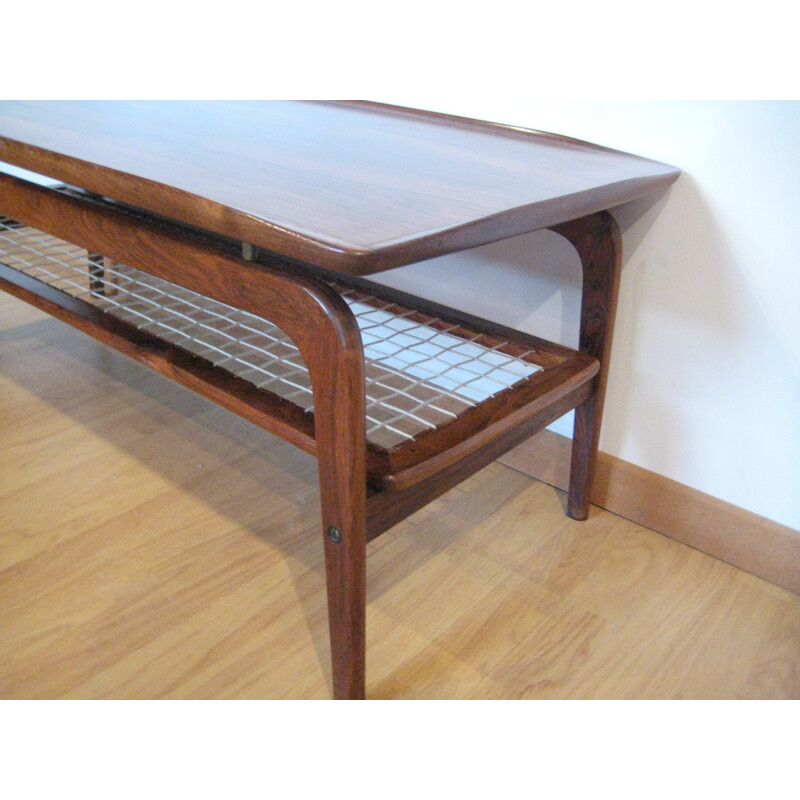 Table basse scandinave en palissandre massif, Arne HOVMAND OLSEN - 1950