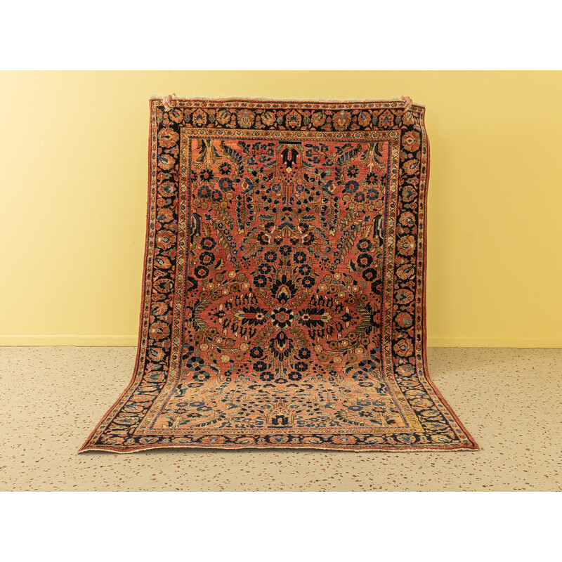 Reis Enzovoorts ondergeschikt Vintage Sarough tapijt, 1920