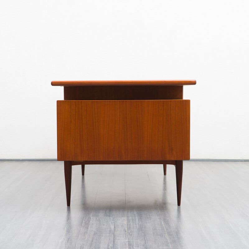 Vintage teak desk series Rt 200 by Heinrich Riestenplatt, 1960s
