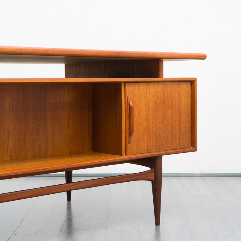 Vintage teak desk series Rt 200 by Heinrich Riestenplatt, 1960s