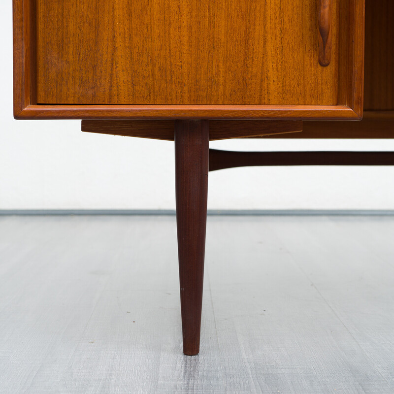 Scrivania vintage in teak serie Rt 200 di Heinrich Riestenplatt, anni '60