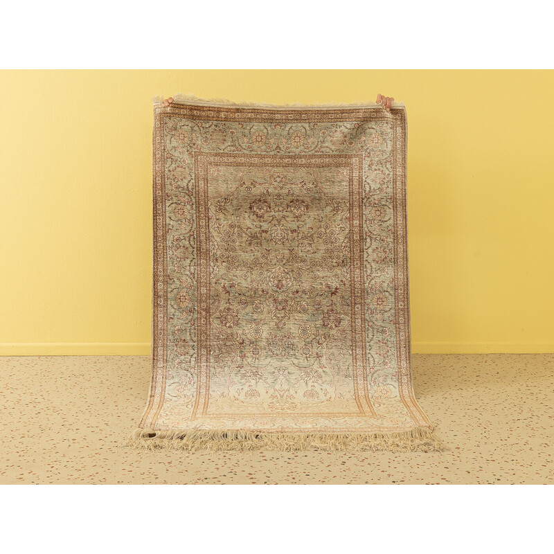 Tapis vintage Hereke en soie, 1960