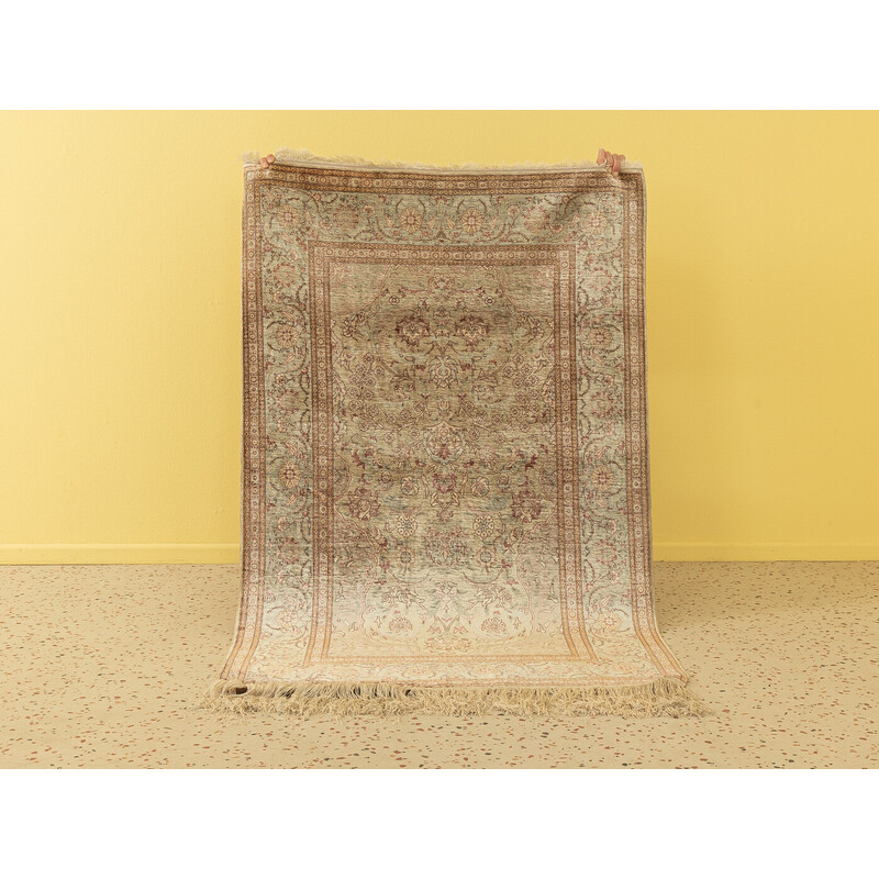 Vintage Hereke zijden tapijt, 1960