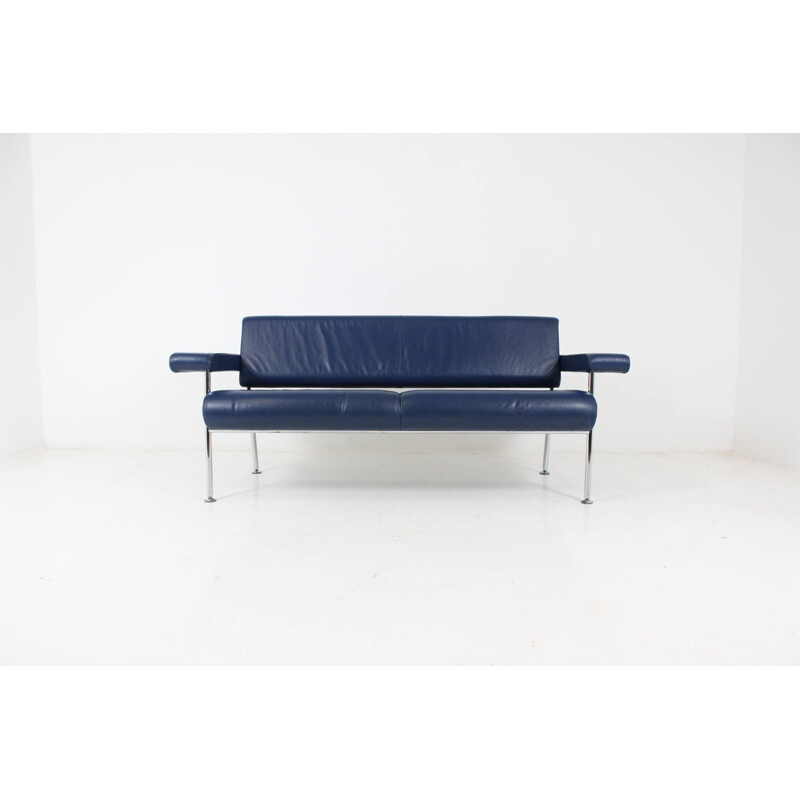 Brunner blue sofa "Meet",  Wolfgang C.R. MEZGER - 1990s