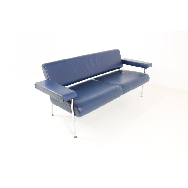 Brunner blue sofa "Meet",  Wolfgang C.R. MEZGER - 1990s