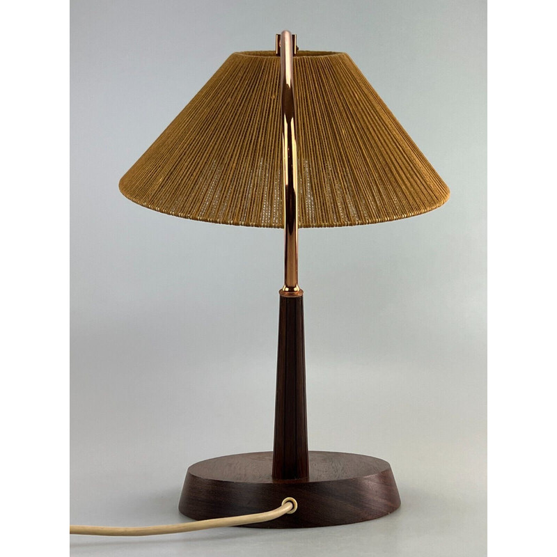 Lampada da tavolo vintage in teak Temde, 1960-1970