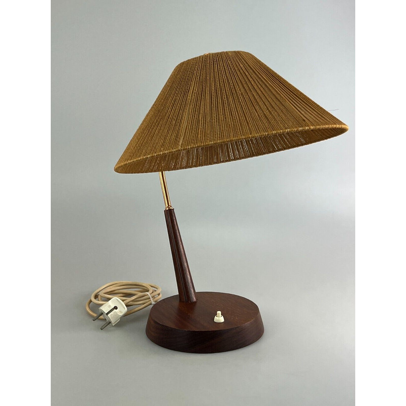 Vintage-Tischlampe Temde aus Teakholz, 1960-1970