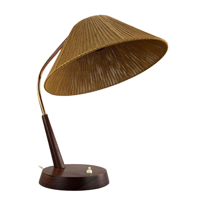 Vintage table lamp Temde in teak, 1960-1970s