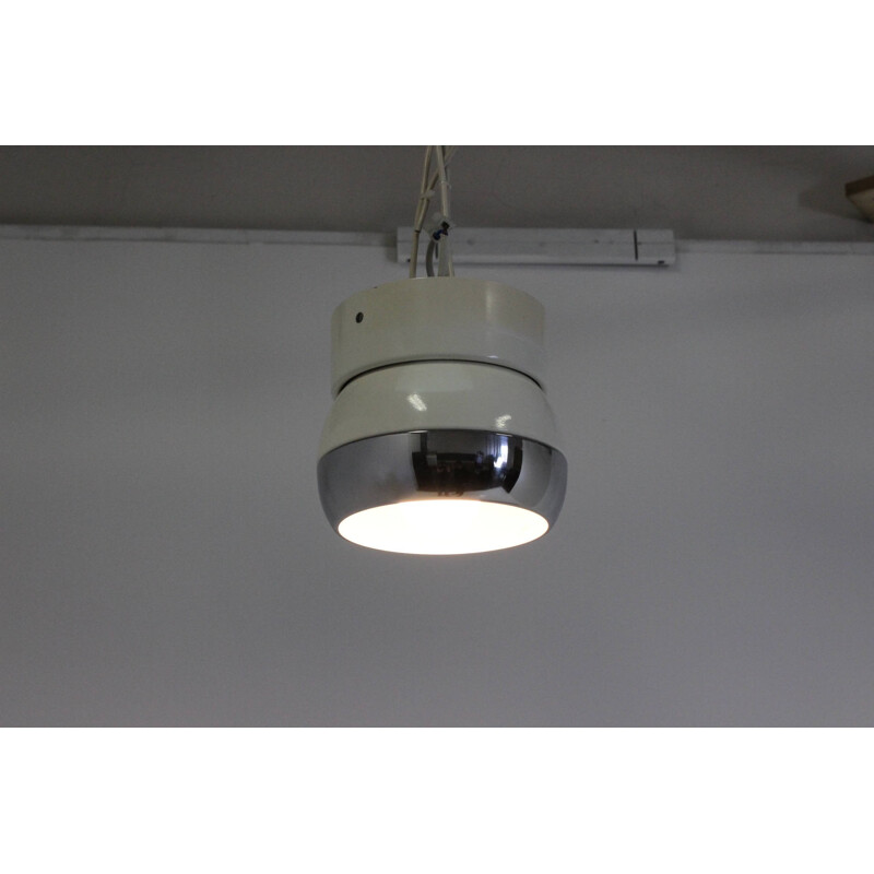 Napako mid-century white ceiling light by Josef HURKA - 1970s