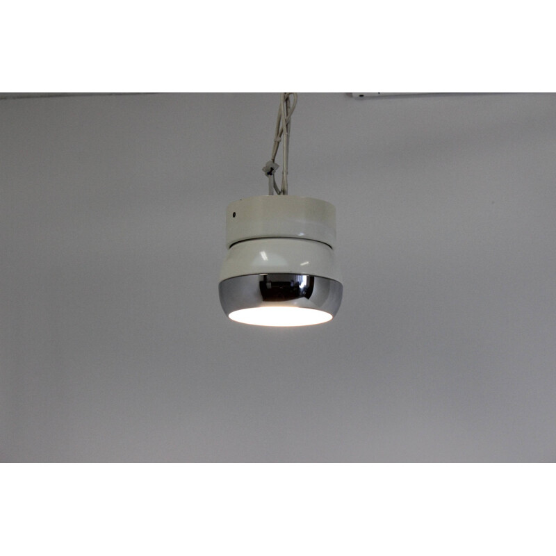 Napako mid-century white ceiling light by Josef HURKA - 1970s