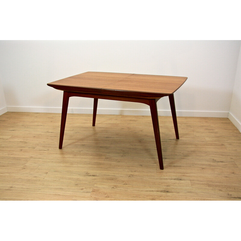 Webe Dutch extendable dining table in teak, Louis VAN TEEFFELEN - 1960s