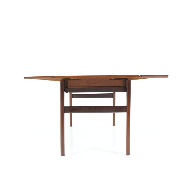 Adjustable height Danish teak coffee table - 1960s