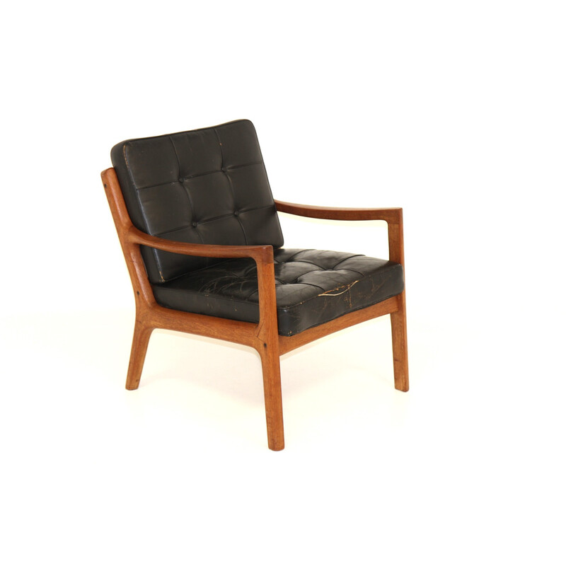 Fauteuil vintage "Senator" par Ole Wanscher pour France et Son, 1950