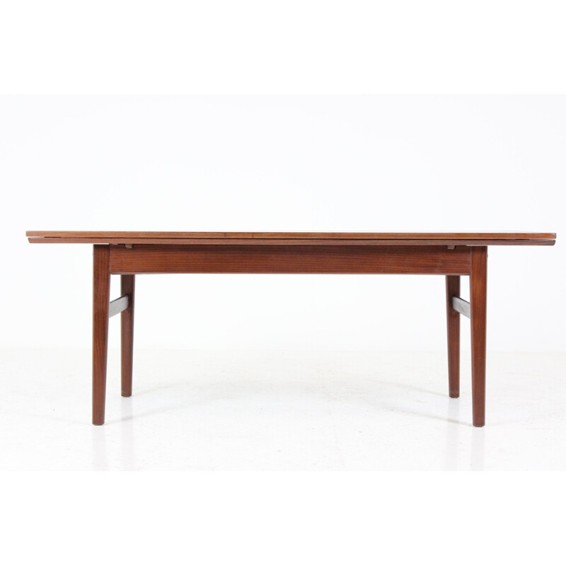 Adjustable height Danish teak coffee table - 1960s