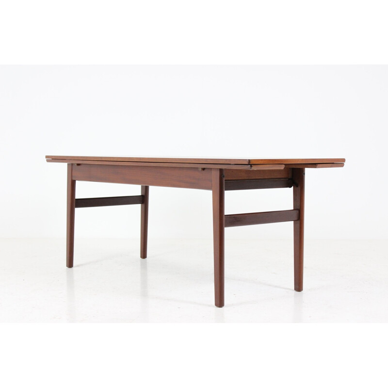 Adjustable height Danish teak coffee table - 1960s