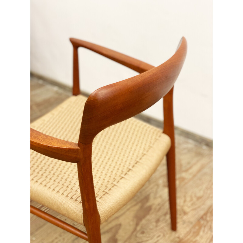 Danish mid-century set of 4 teak chairs model 56 by Niels O Moller for Jl Møllers Mobelfabrik, 1950s