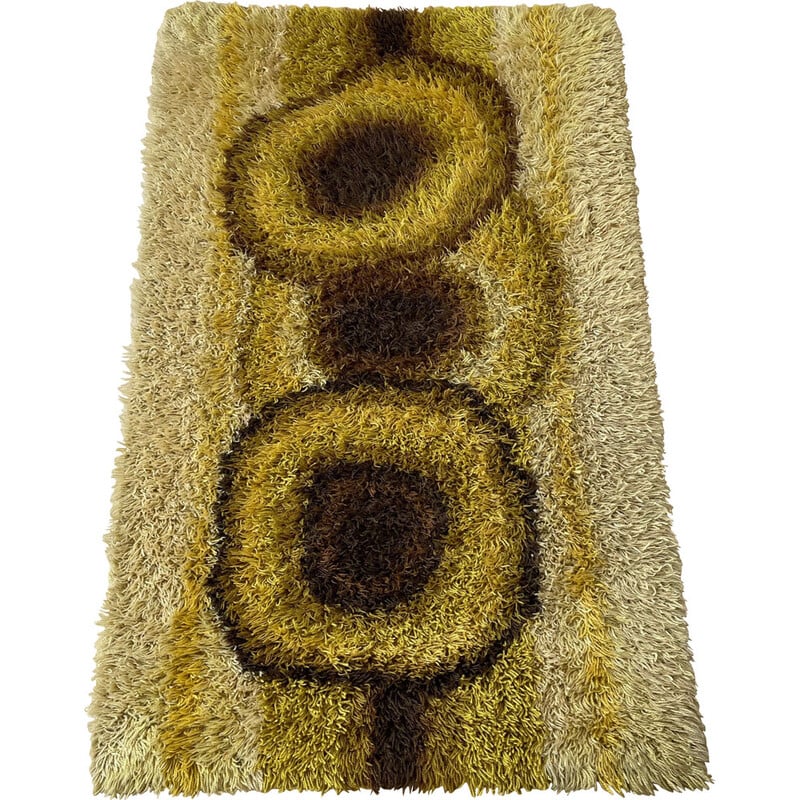 Scandinavian vintage wool rug by Ege Rya Deluxe, Denmark 1960s