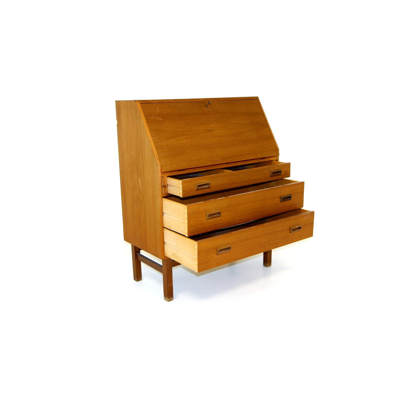 Vintage teak secretary, Denmark 1960