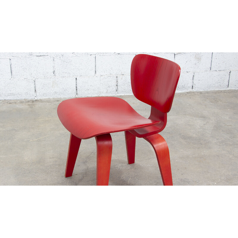 Vintage Dcw stoel van Ray en Charles Eames voor Vitra, 2000