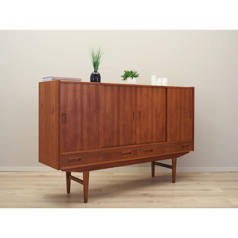 Mid century teak highboard by Børge Dam, 1970s