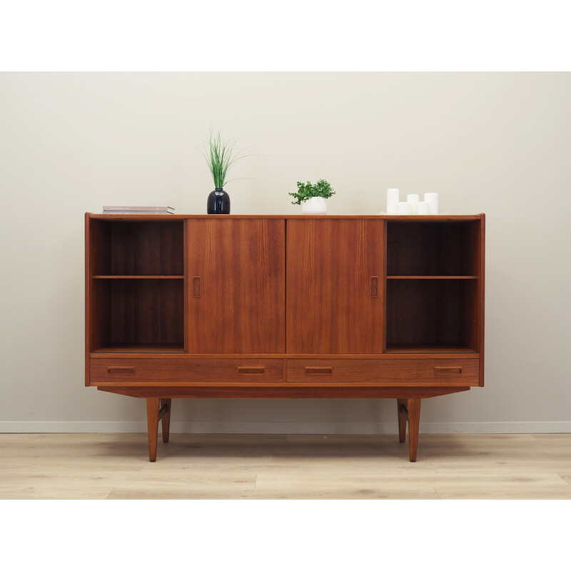 Mid century teak highboard by Børge Dam, 1970s