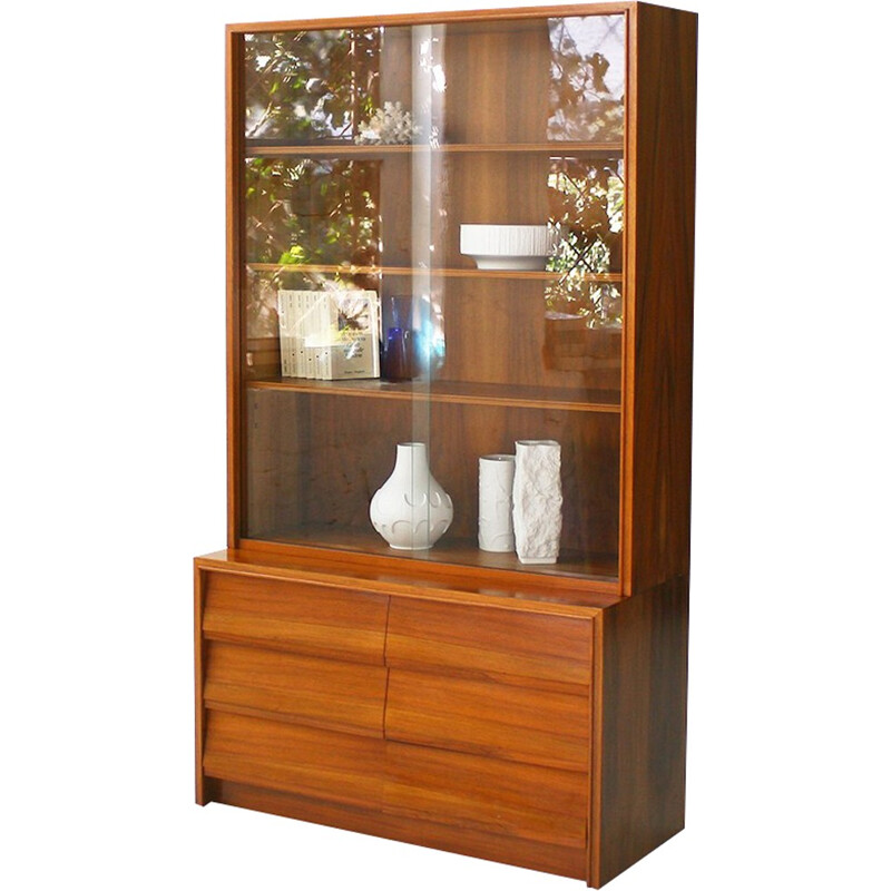 DMW walnut veneer cabinet - 1960s