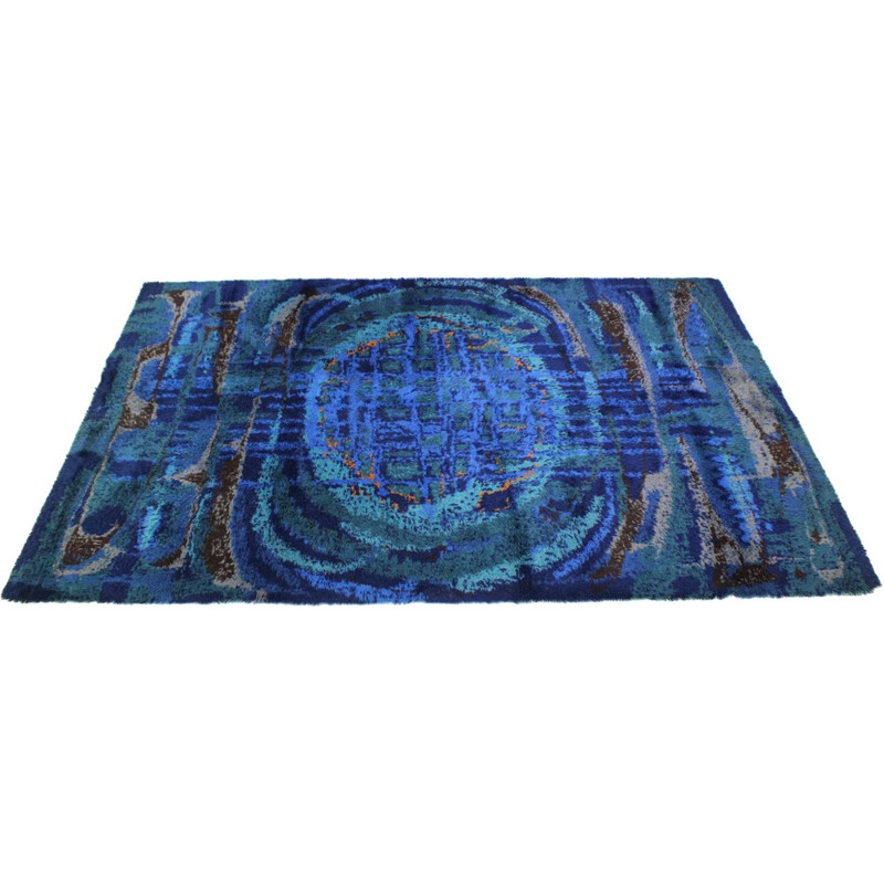 Grand tapis Desso en laine style abstrait - 1970