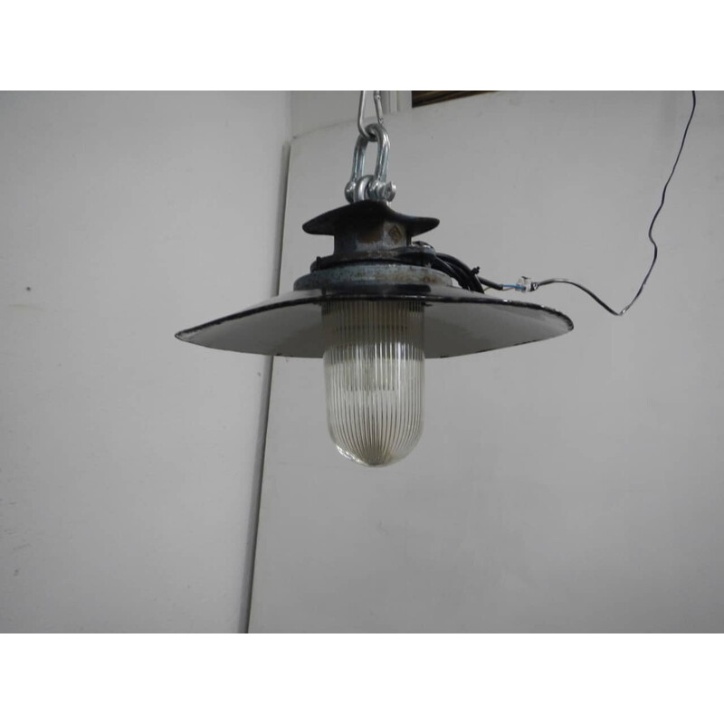 Vintage outdoor glass lamp