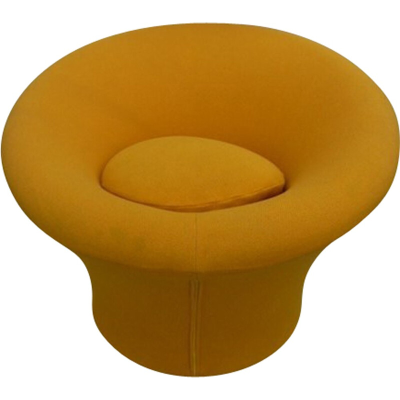 Artifort "Mushroom" armchair in yellow, Pierre PAULIN - 1970s