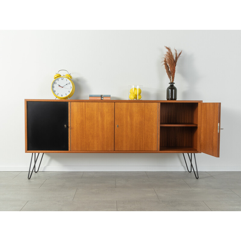 Vintage teakhouten dressoir met vier deuren van Wk Möbel, 1960