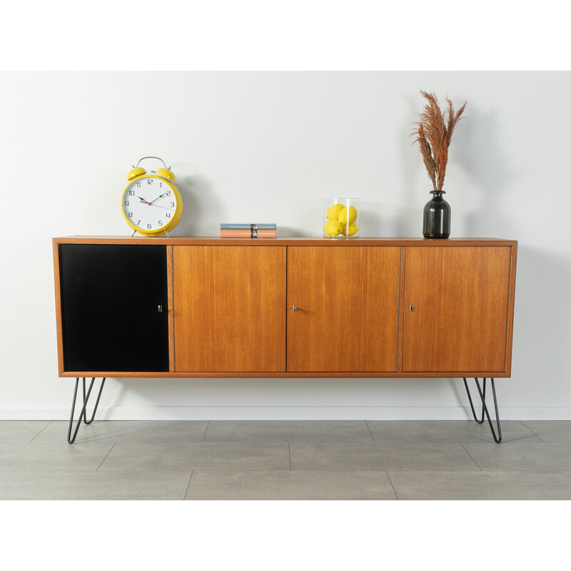 Vintage teakhouten dressoir met vier deuren van Wk Möbel, 1960